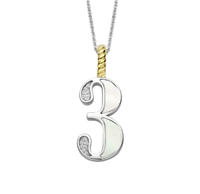 Pendentif Ti Sento Milano Femme Numbers in Argent Madreperla 6841MW_3 - 6841MW_3